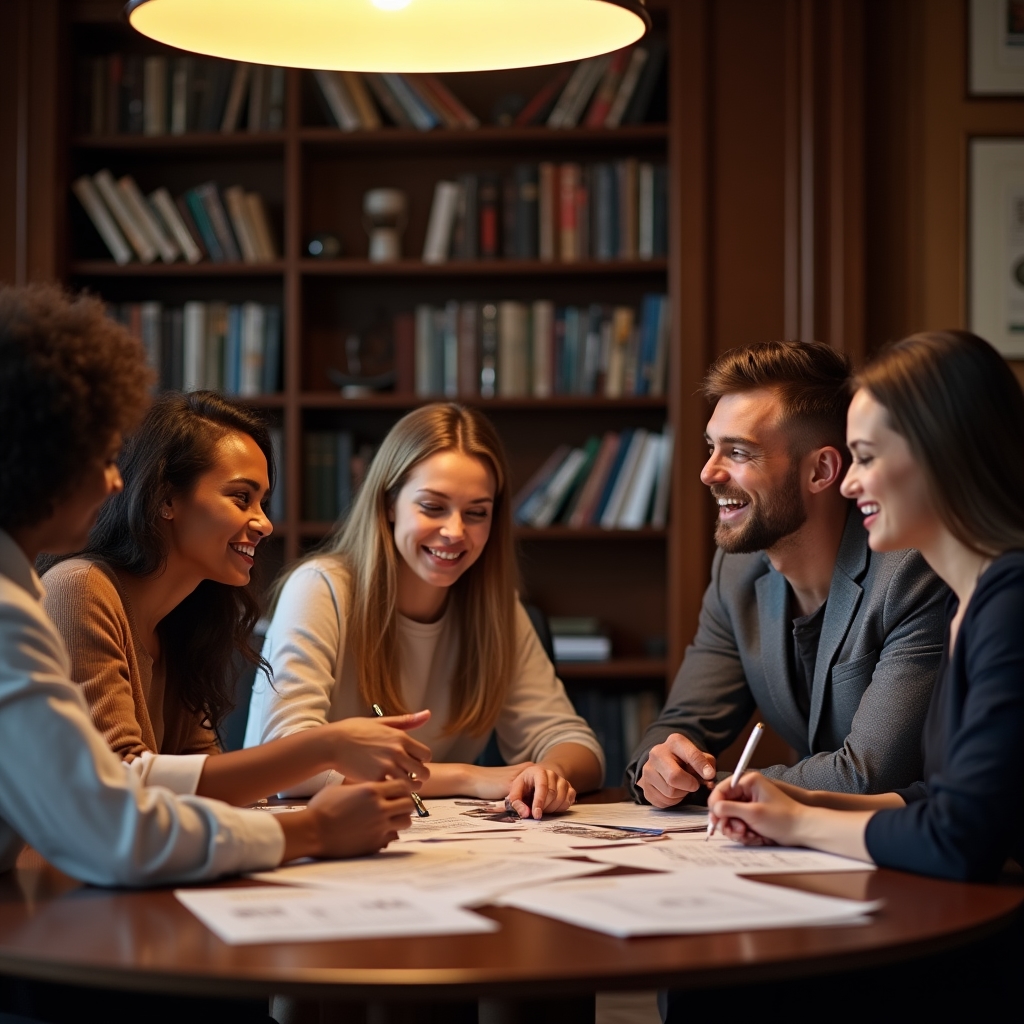 Gruppe diskutiert Verhaltensökonomie-Konzepte im Workshop